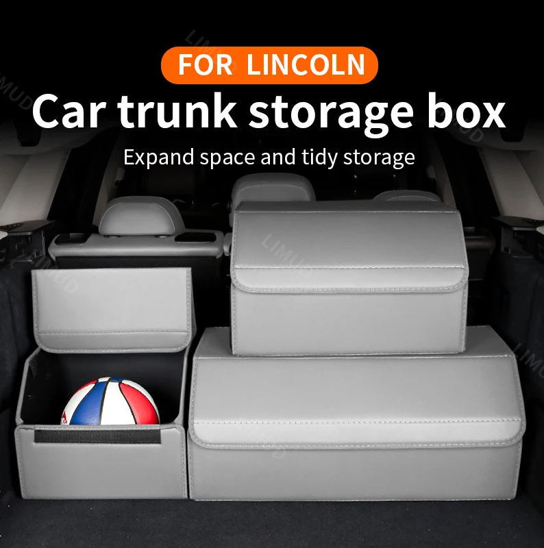 

For Lincoln Navigator Continental Aviator Corsair Car trunk storage box strong load-bearing capacity for household vehicles.