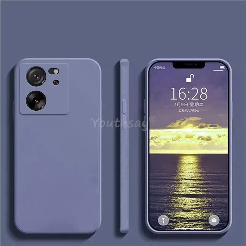 Dla Xiaomi 13T Pro Etui Xiaomi 13T Pro Cover Silicone Plain TPU Capa Protector Dla Xiaomi 13T 12T Pro 12 Lite 12X 12S Pro Case