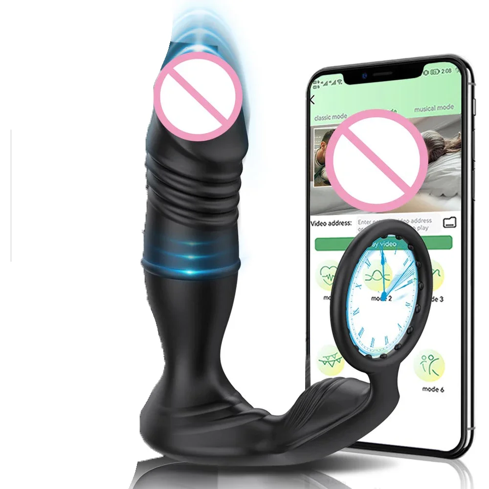 Quieter Penis Sleeve Silicon Silicone Ass Penianano Butplug Automatic Male Pleasure Women Vibrator Men Vibe Toi Cover Clit