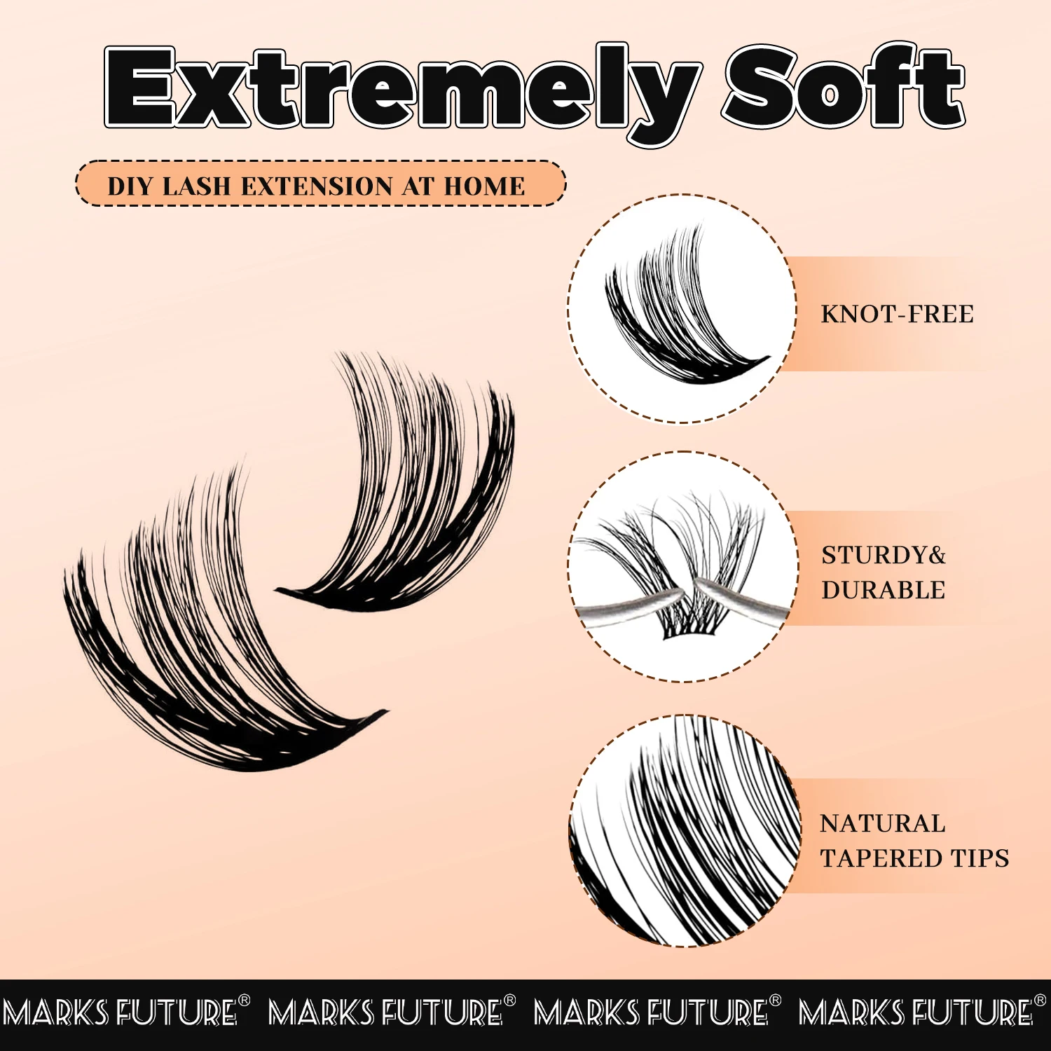 まつげエクステキット 厚いまつげエクステセット 10-20mm ふわふわまつげクラスター 240D 個別まつげセット まつげ接着剤ピンセット付き DIYまつげエクステンダー