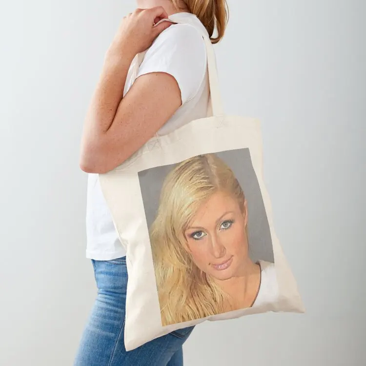 حقيبة باريس هيلتون 2007 Mugshot Tote حقيبة صديقة للبيئة حقائب قماش حقيبة تسوق