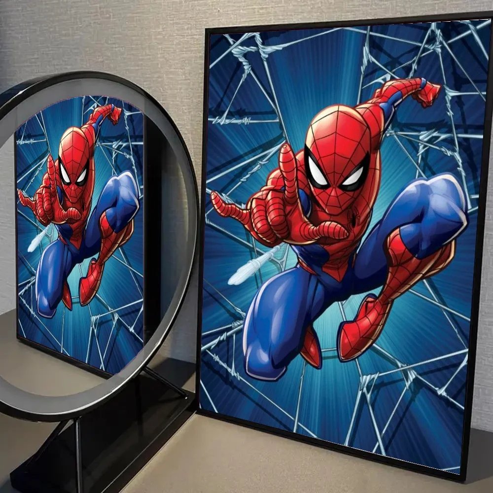 Marvel Film Spider-Man Wandkunst Poster Klassischer Superheld Avengers Heimdekoration Leinwandbild Kunstdruck Wandbild Geschenk