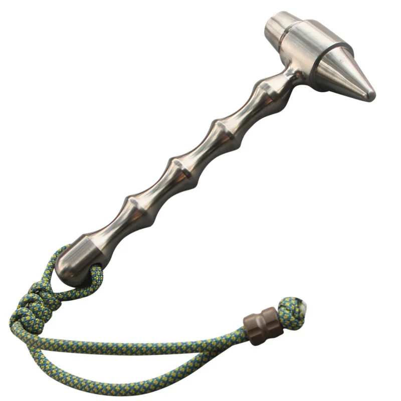 1PC Solid Titanium Alloy Hammer Portable Outdoor EDC Survival Tool Defense Hand Tool