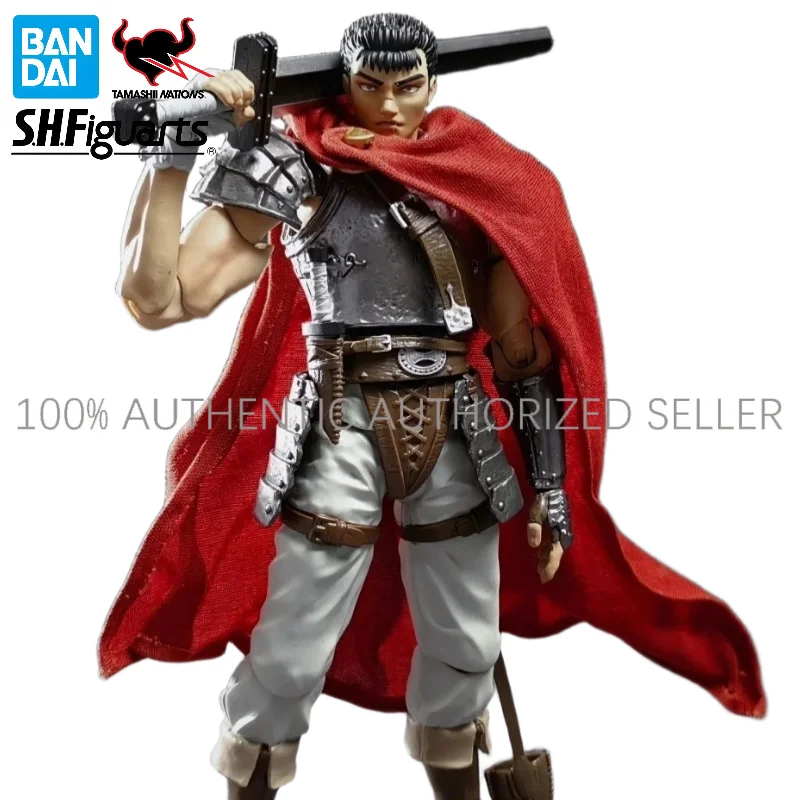 100%Official Bandai SHF Berserk Band of the Hawk Guts Casca Griffith 15cm Articulated Figures Christmas Gift For Collectors