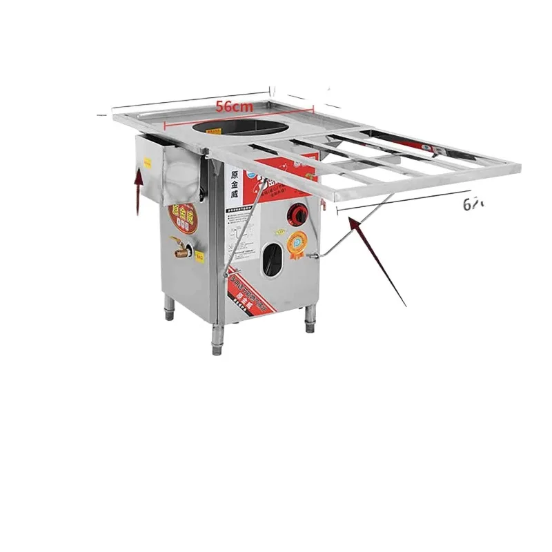 

Коммерческая газовая машина для приготовления завтраков из нержавеющей стали с паровым ящиком для подогрева