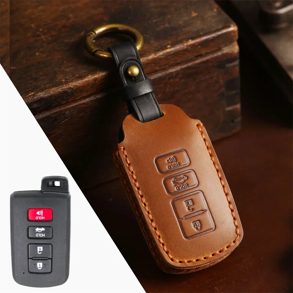 

1pc 4 Button Key Fob Shell Cover Case For Toyota Camry Corolla Avalon Rav4 Land Cruiser Chr Auris Car Remote Key Holder