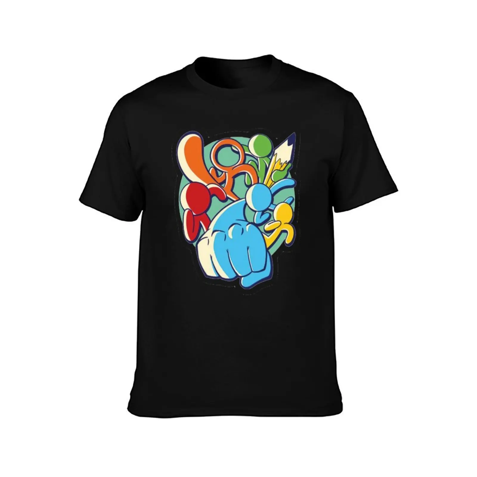 alan becker gaming gift T-Shirt, Summer Casual Cotton Tee, Oversized Streetwear Tops, Vintage Graphic Print, Unisex Men Women