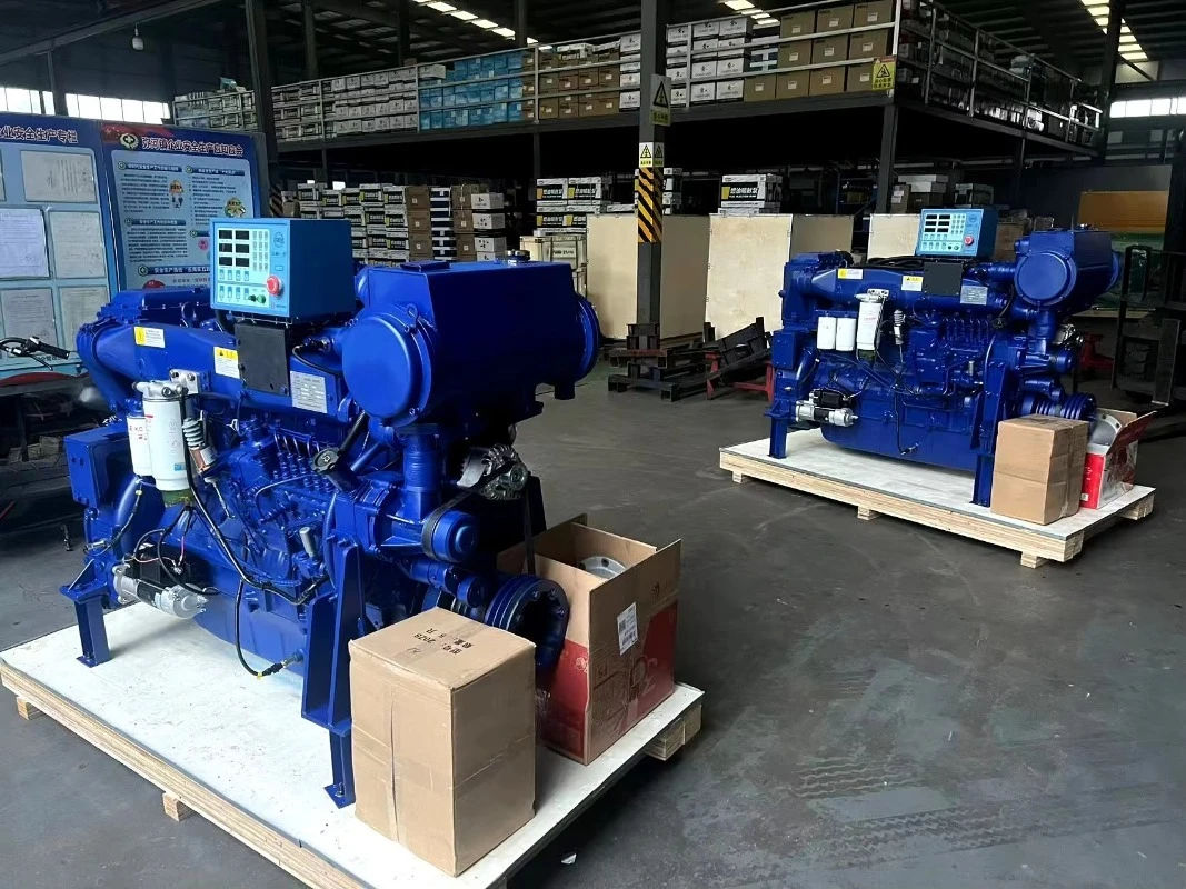 WP12 Series WP12C350-15 350hp Marine Engine Inboard Gearbox Pump 4 Stroke Water-Cooled Electric Start for Fishing