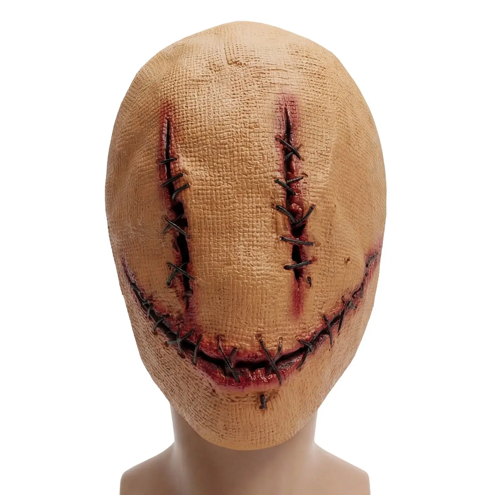 Horror Stitched Smiley Face Halloween Mask