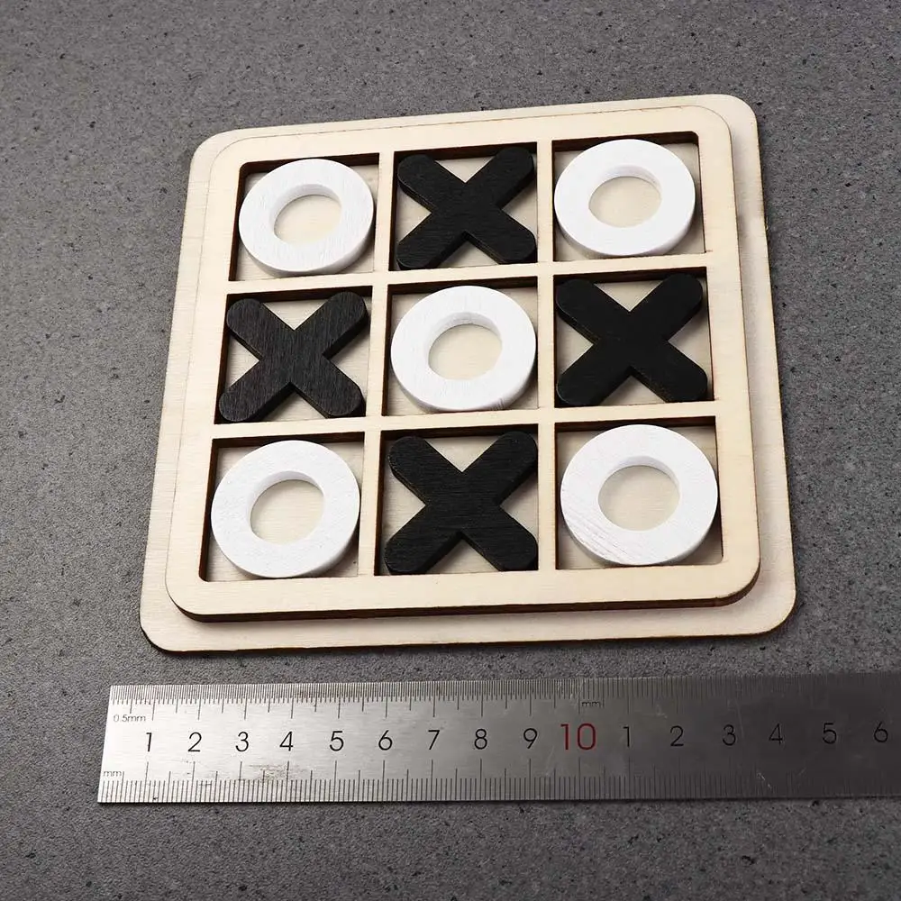 Lernen Kinder Geschenk Pädagogisches Spielzeug Vorschulkinder Tic Tac Toe Verbessern Intelligenz Schach Tisch Schach Spielzeug Holz Brettspiel