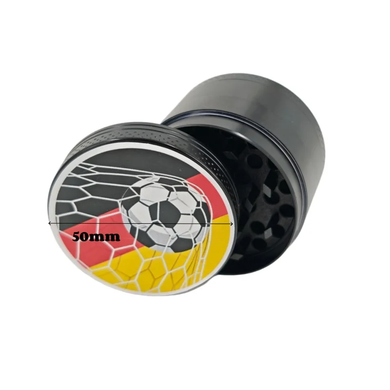 Manual Dry Herb Grinder for Smoking 4 Layers 50MM Zinc Alloy Herbal Crusher Cutting Tobacco Grass Smoke Pipes Accessories
