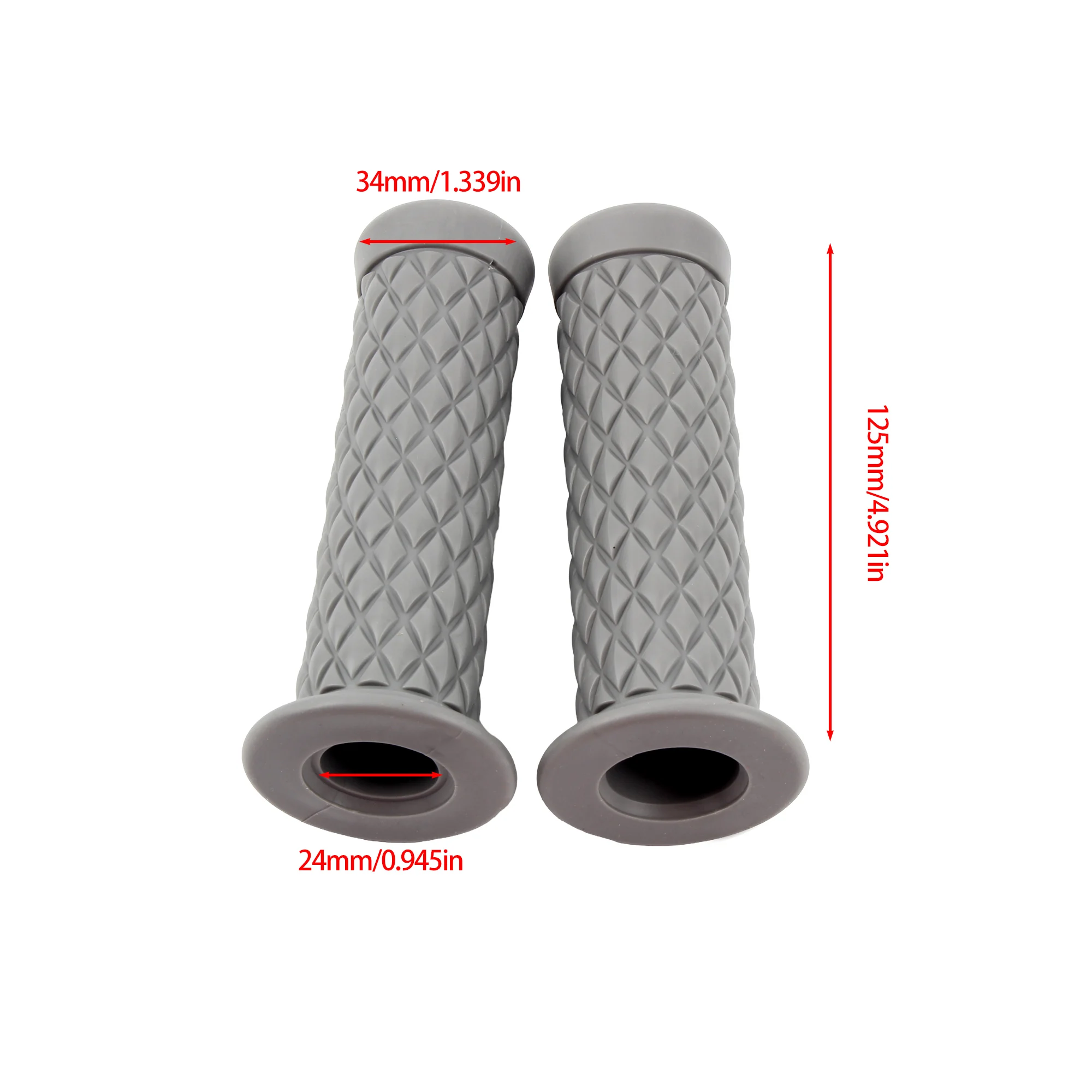 Motorcycle Universal Vintage Handlebar Grip 7/8\