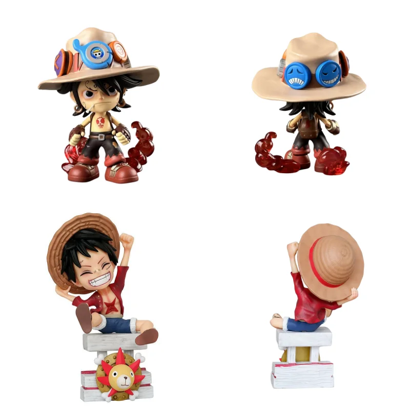 

One Piece Ace Ornaments Anime Peripheral Toys Luffy Models Home Desktop Car Decoration Garage Kits Doll Children's Holiday Gifts