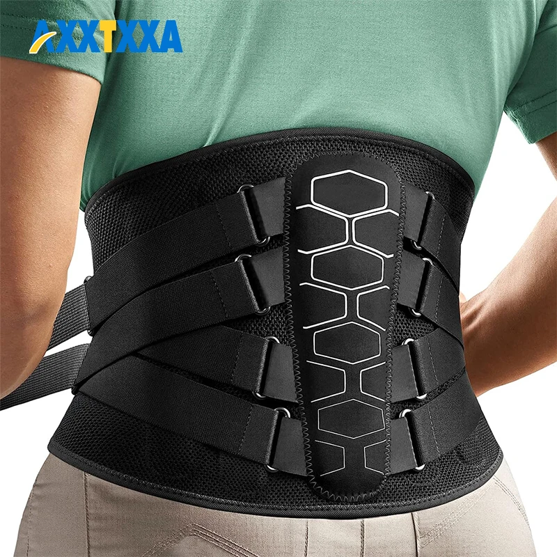 1PCS Back Brace, Lumbar Support Belt for Men Women,Bionic Spine Design Back Brace for Sciatica Herniated Disc