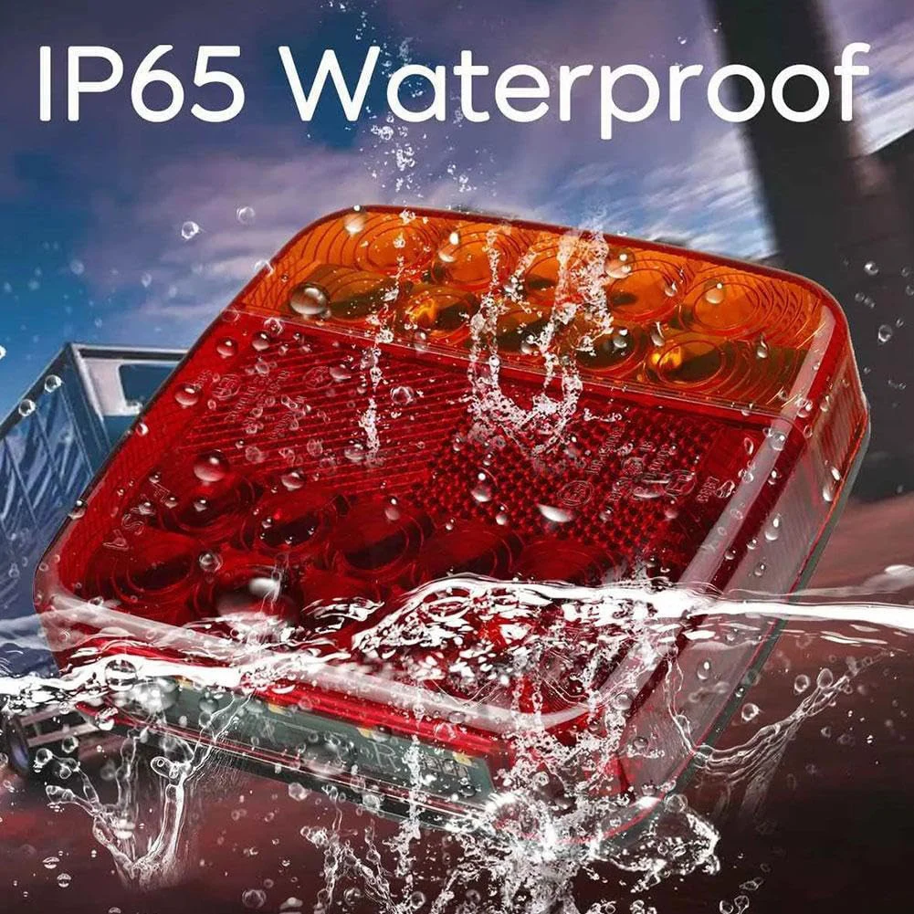 

Rechargeable Towing Light Kit Waterproof Portable LED Tow Tail Lights Kit Trailer Tow Lights for Truck RV Camper Boat