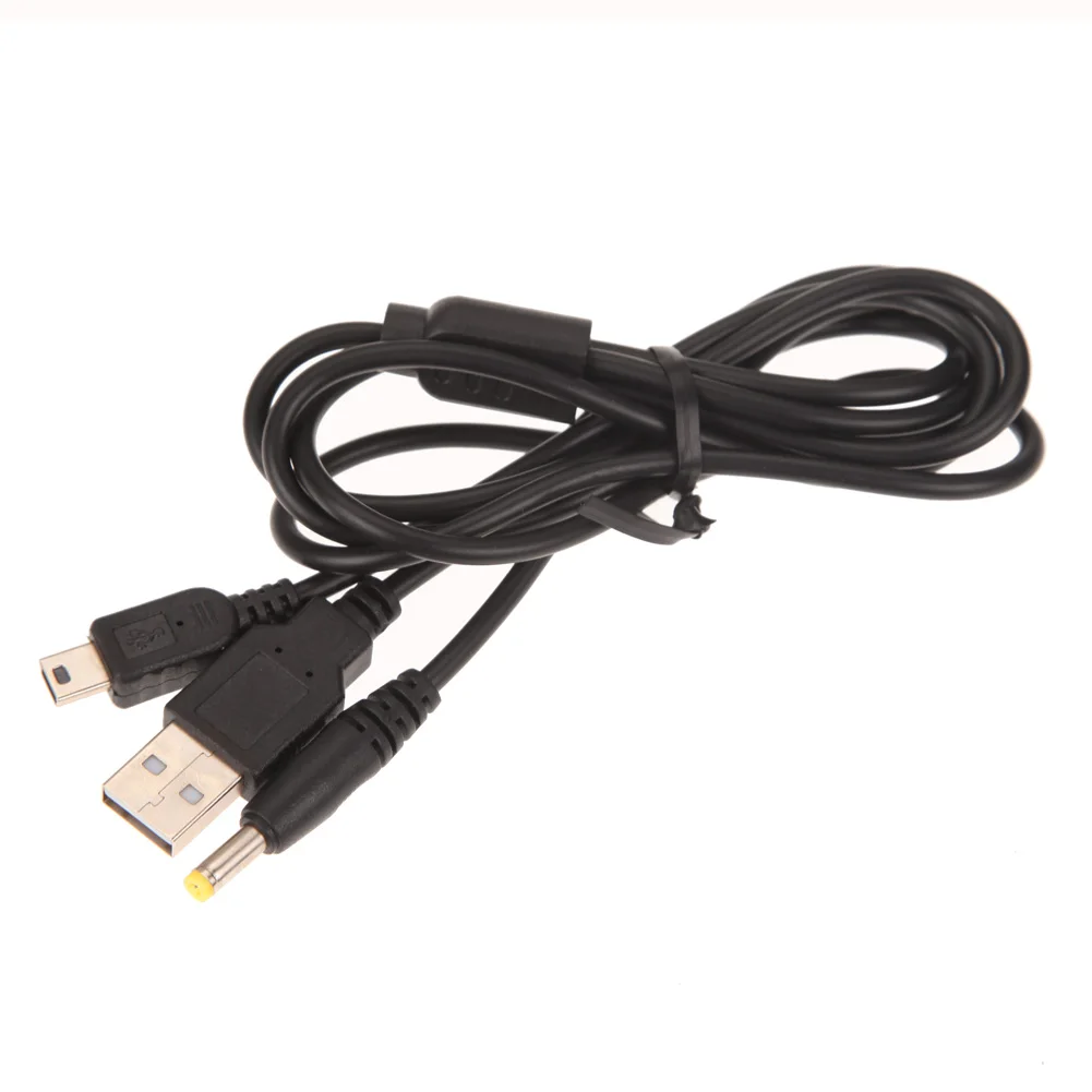 1.2m Data Charge Cable Game Console Accessories 2 in 1 Data Charge Cable Cord Replacement Lightweight for Sony PSP 2000 3000