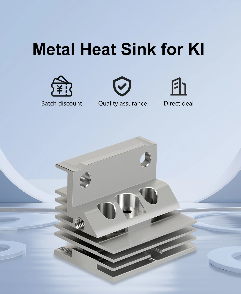Für Creality K1 Serie Kühler Metall Kühlkörper Einteilige Throat Keramik Heizkopf Kits für K1 K1C K1 MAX 3D Drucker Teile – Detail 1