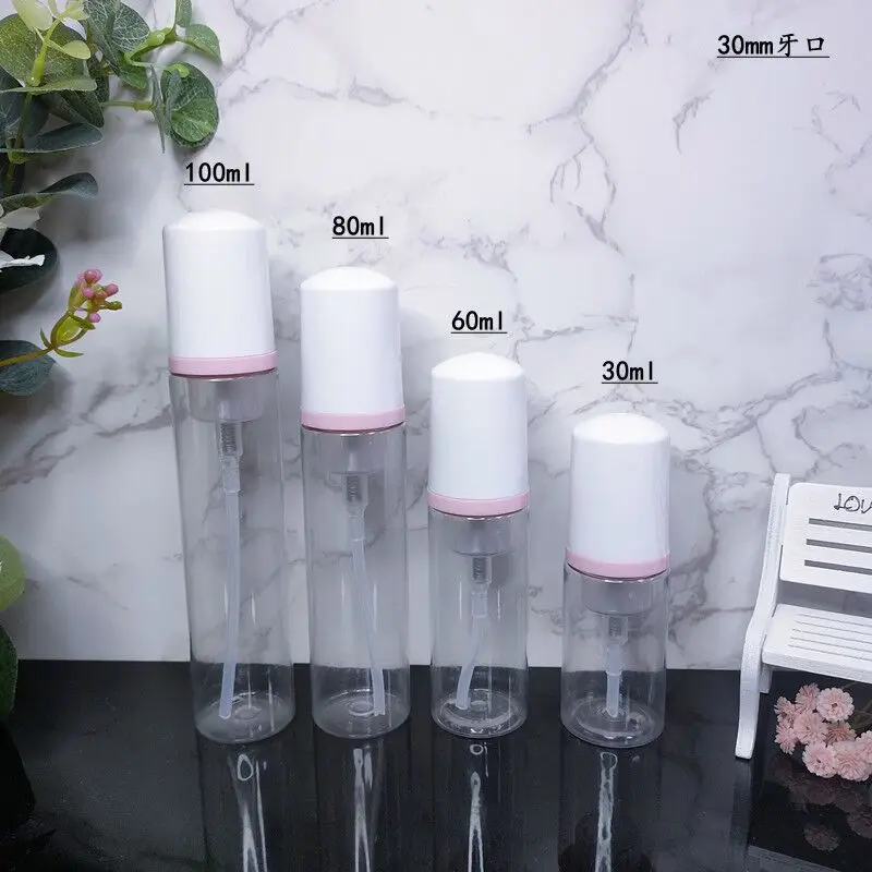 30pcs 30ml 60ml 80ml 100ml Plastic Hand Sanitizer Pump Container  Shampoo Shower Gel Soap Dispenser Foaming Bottle Liquid