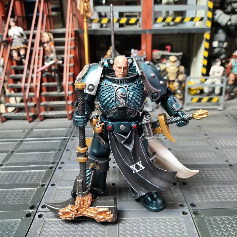 JOYTOY Warhammer 30K Alpha Legion 1/18 Actionfigur Warhammer The Horus Heresy Joint Movable Game Doll Collection Männer Spielzeug Geschenke