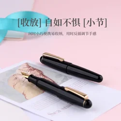 MAJOHN New Q2 Cute Mini Imported Resin Short Pen Designer's Handwritten Fine Pointed Men's and Women's Portable Pocket Pen