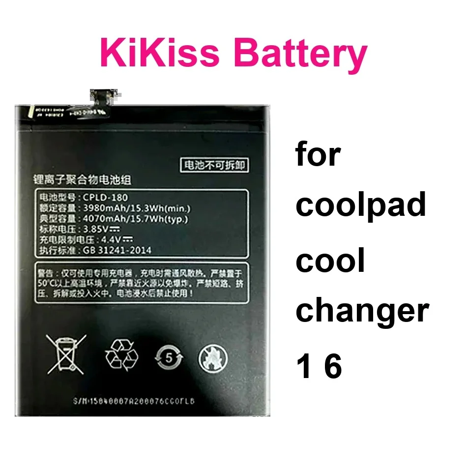 

Высокоэффективный аккумулятор мобильного телефона Cpld-180 Cpld-407 Cpld-403 4000-4100 мАч для Coolpad Cool Changer 1 6