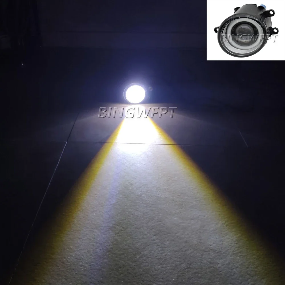 Car DRL Fog Driving Lamp LED Lens For Toyota Avensis Estate Saloon Hatchback T25 2003-2008 Angel Eye Fog Light