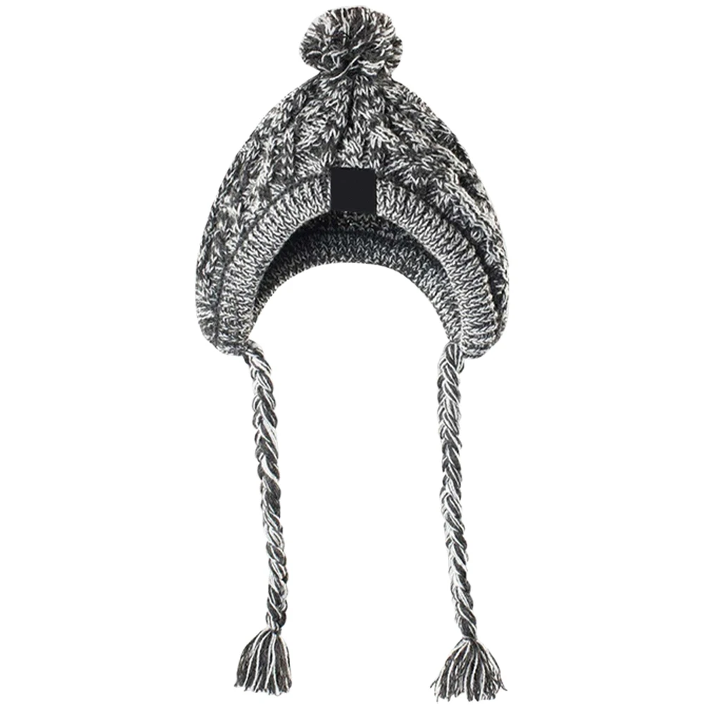 

Acrylic Dog Ear Hat For Dog Holes for Small Medium Dogs Winter Warm Knitted Pet Hats Hood Winter Pet Hat Cover