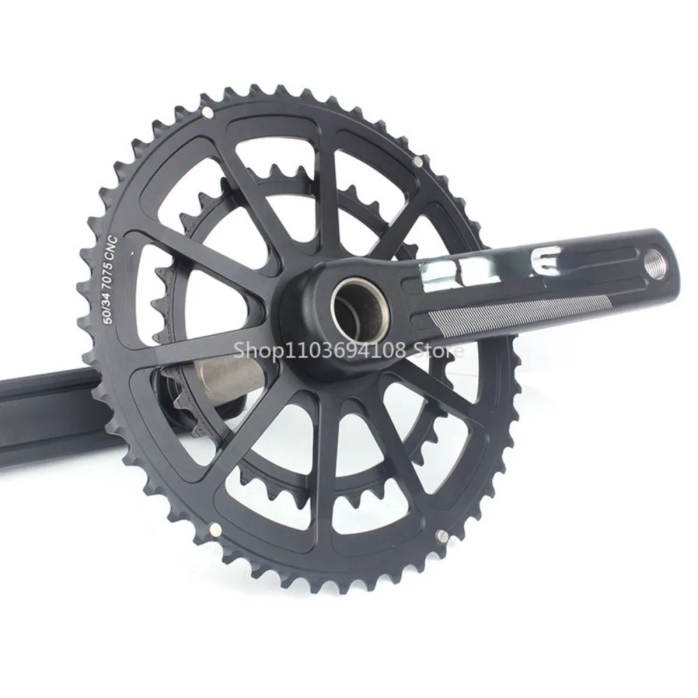 Highway Bicycle Crankset 175mm BB Hollow Integrated Crank Chrysanthemum Tooth Plate