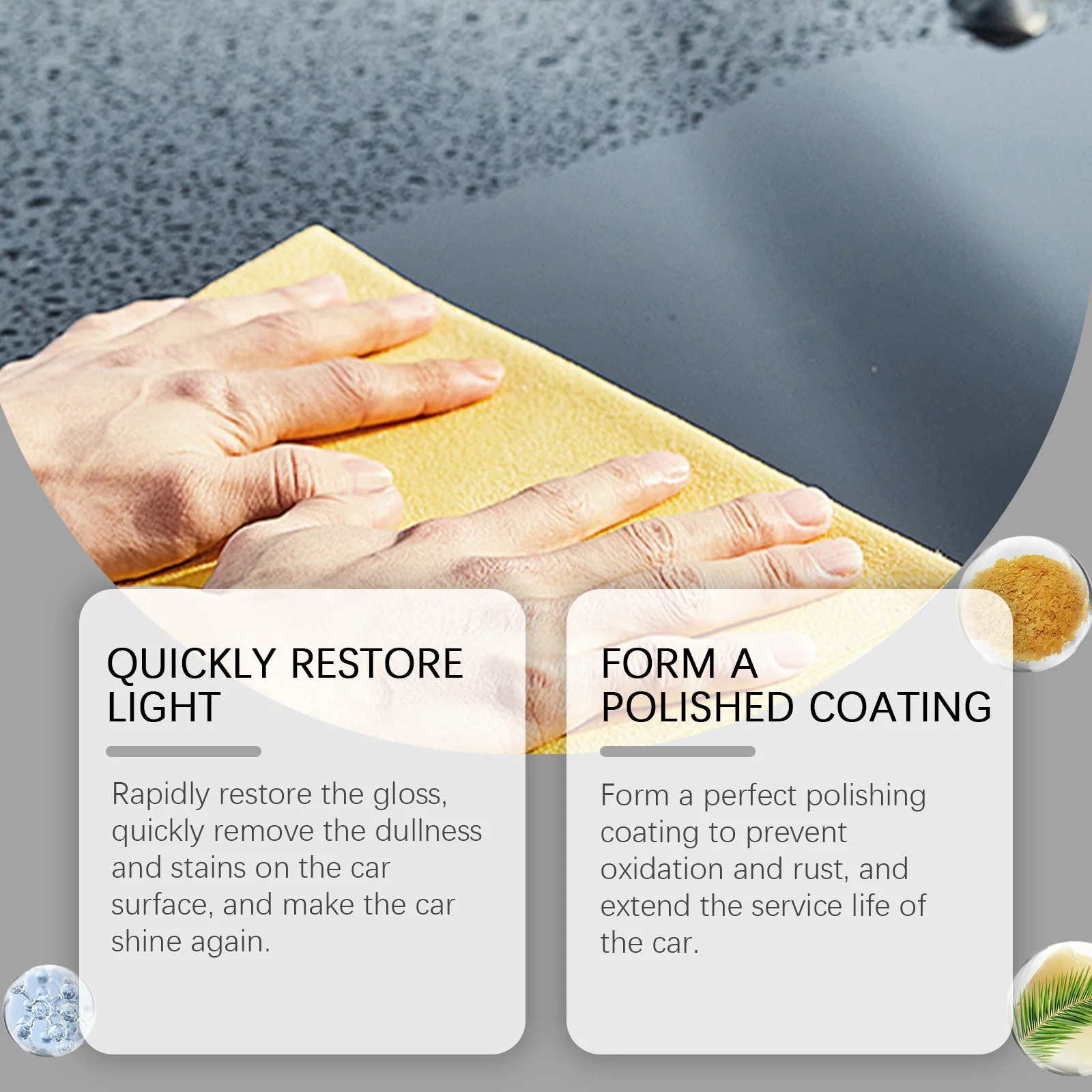 Rayhong Car Coating Polish Car Cleaning Coating Car Paint Polishing Maintenance Polishing Waxing Remove Stains 1pcs
