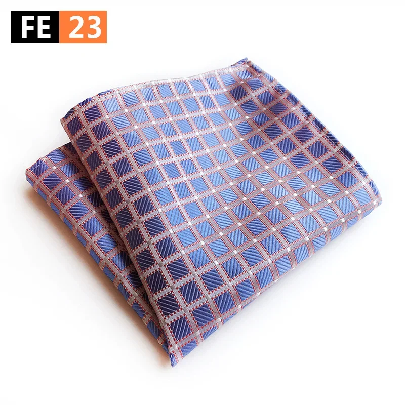 Fashion Men's Business Suits Pocket Square Handkerchiefs Wedding Party Plaid Hankies for Men Paisley Pocket Towel Gift for Man