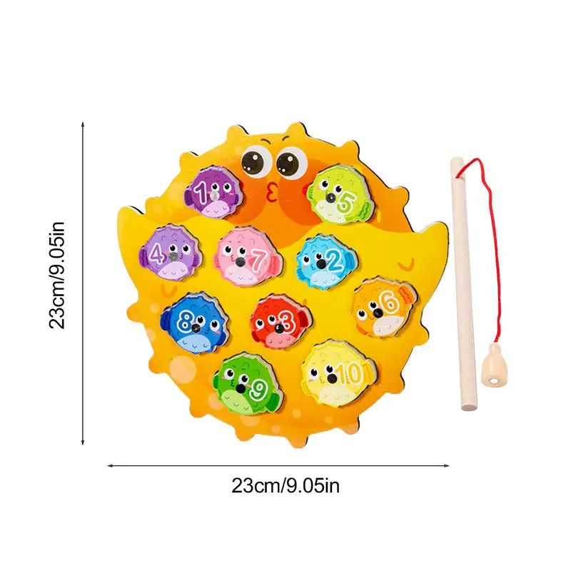 Jeu de pêche en forme de poisson-souffleur de dessin animé mignon pour enfants, jeux interactifs parent-enfant, jouets de motricité fine, alth