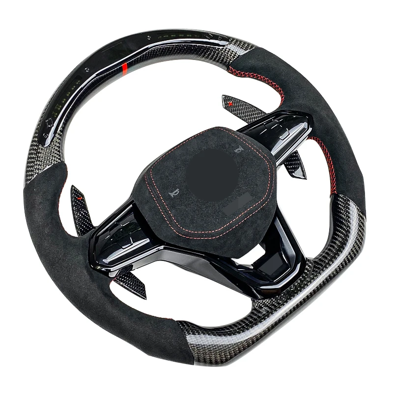 

ZJZ Factory Hot Sale Car Interior Accessories Carbon Fiber Steering Wheel for Volkswagen Golf 8 MK8