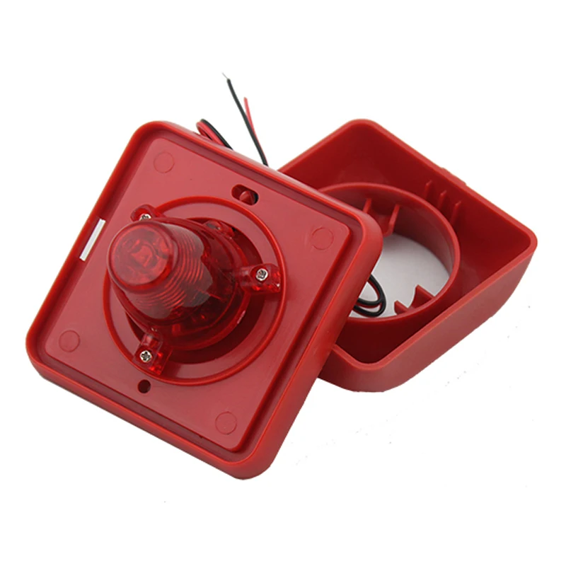 Sound Strobe  Sound and light alarm  Siren dc24v Conventional Fire Strobe Sounder