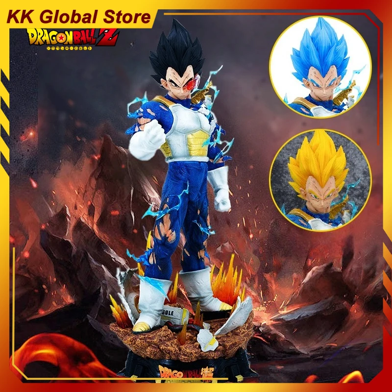 

52 см Dragon Ball аниме фигурка Vegeta IV четырехглавая резьба по голове может блестить фигурку периферия модель из ПВХ коллекция подарочная игрушка