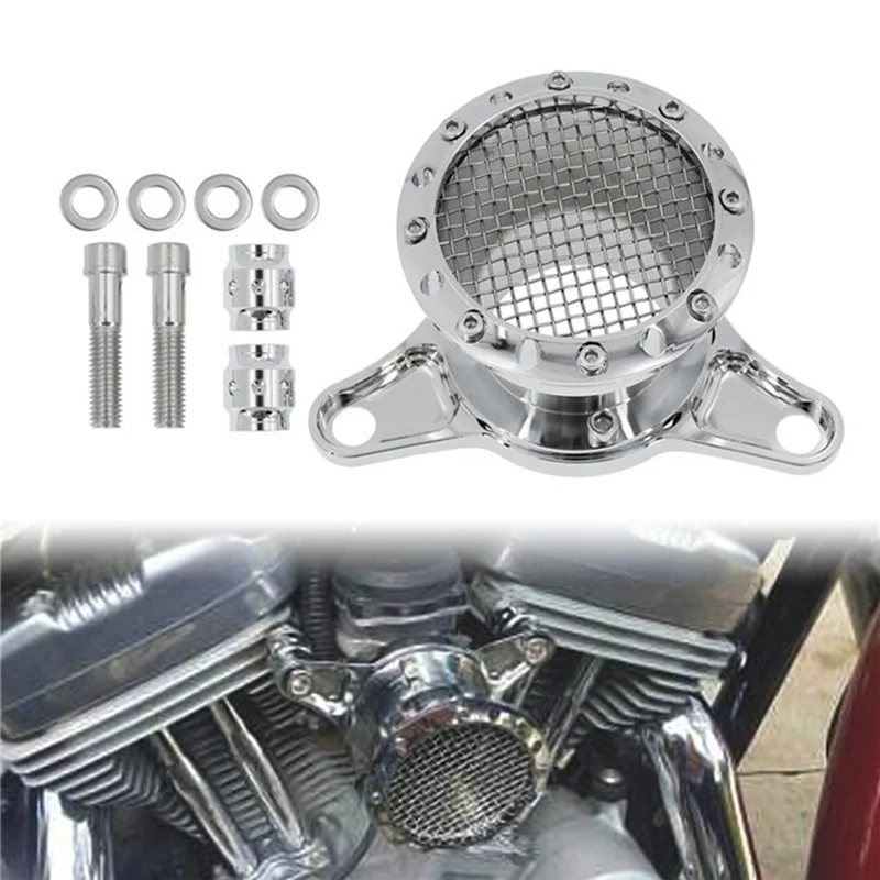 

Well Motorcycle Retro Aluminium Air Filter Modified CNC Filter Accessories Air Cleaner For X48 XL883 XL1200 04-2014