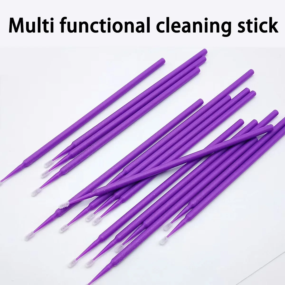 100/200pcs Micro Brush Ultra-Fine Needle Nano Cotton Swab Automotive Detail Brush Disposable Paint Repair Micro Brush Head