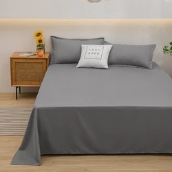 Breathable Flat Sheet Cover Sanding Mattress Protector Skin-freindly Soft Fabric Bed Sheet King Size Home Textile(No Pillowcase)
