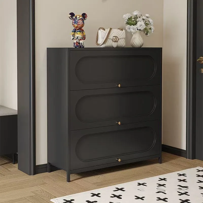 Household entrance Indoor entry door Floor-to-ceiling multi-layer dust-proof shoe rack storage cabinet