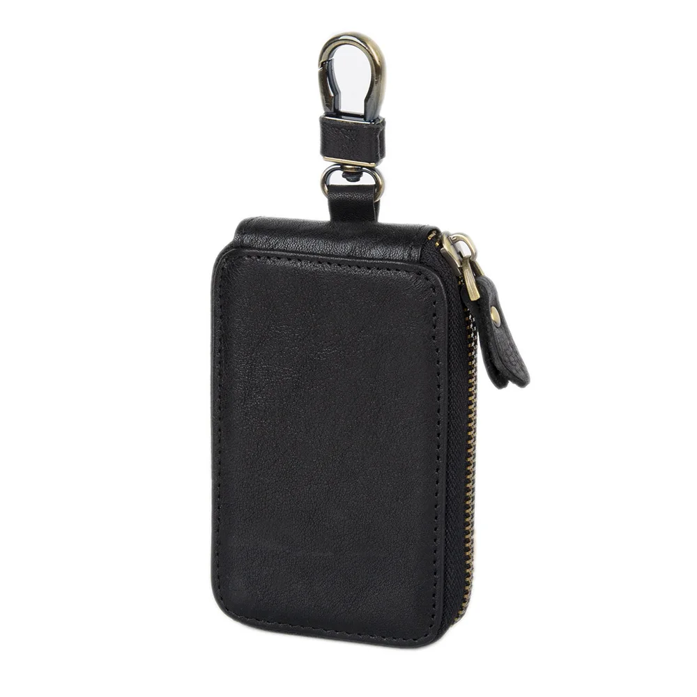 Vintage Leder Schlüsselhalter Echtes Leder Autoschlüsselhalter Leder Schlüsselmappe Herren Haushälterin Damen – Detail 5