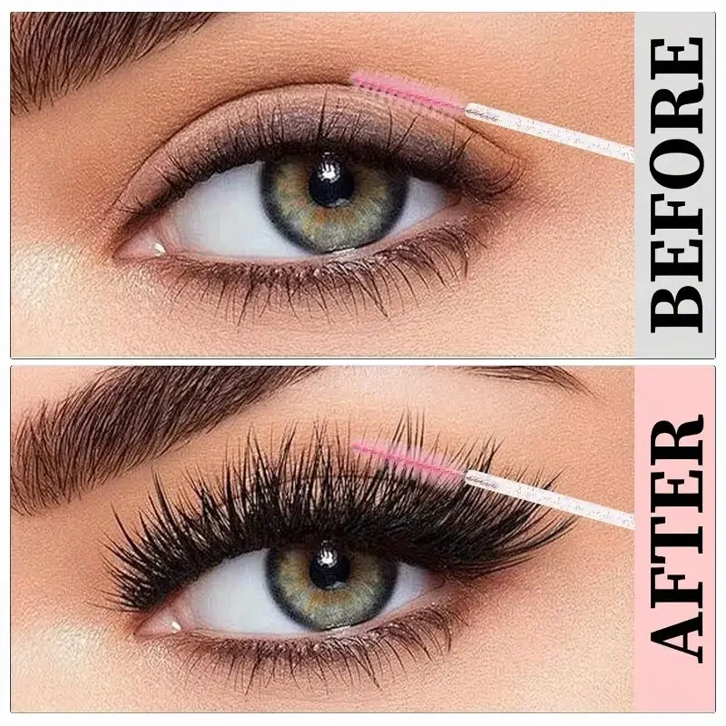 100개의 아이 블랙 눈썹 브러쉬 세트는 방수 기능이 없으며, 아이섀도우 및 마스카라 연장 도구에 적합하며, 탄성 섬유가 없습니다.