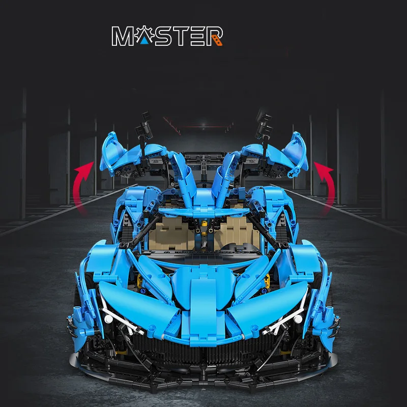 Technical 1:8 Scale Intensa Emozione Building Block Apollo IE Super Sport Car Model Vehicle Toy Steam Brick Collection For Gifts