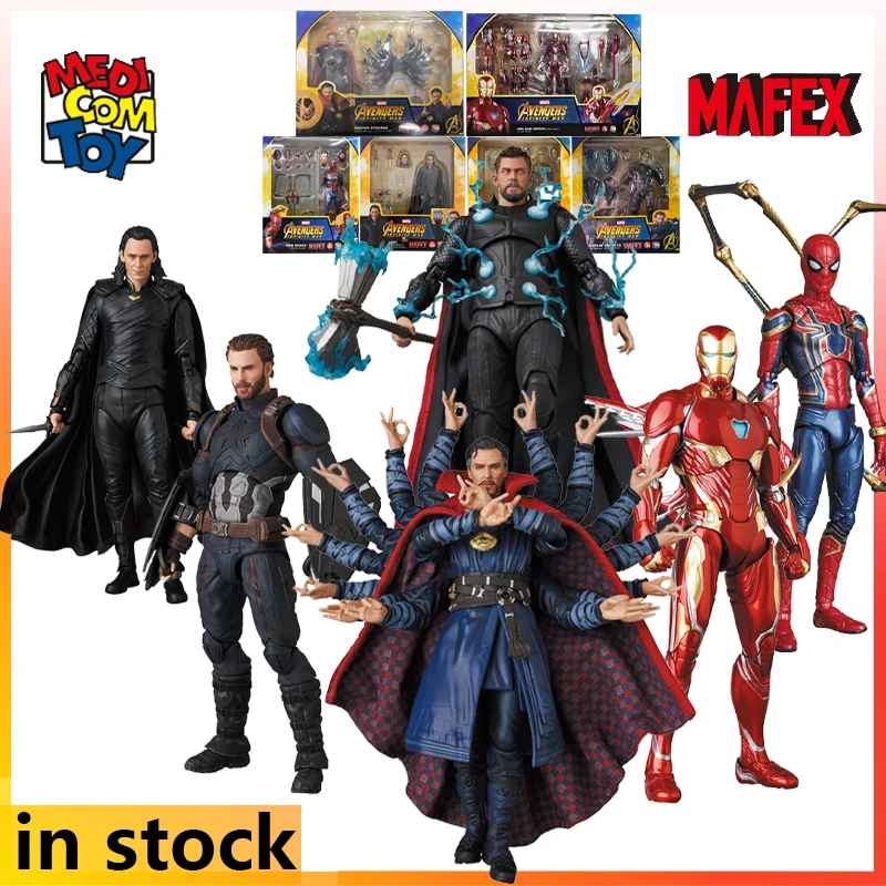 MEDICOM TOY Original MAFEX fertige bewegliche Puppe Serie Avengers: Infinity War 3, Anime-Actionfigur, Modellspielzeug, Geschenke für Jungen