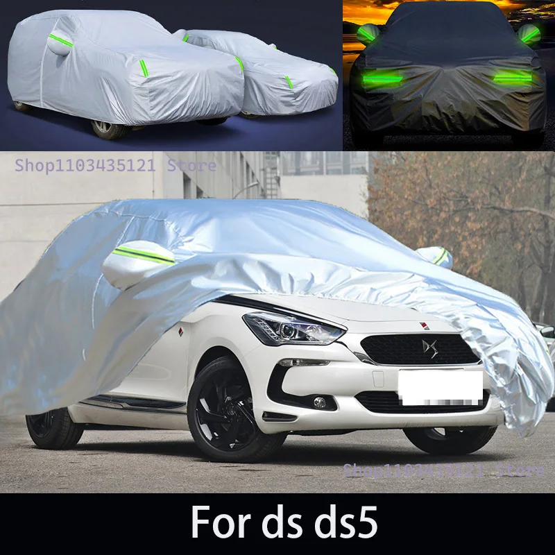 

For ds ds5 Outdoor Protection Full Car Covers Snow Cover Sunshade Waterproof Dustproof Exterior Car accessories