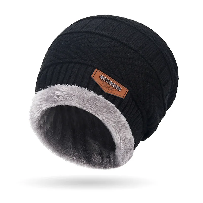 Зимняя шапка-бини, шарф и перчатки с сенсорным экраном, комплект для мужчин и женщин, модная теплая вязаная шапка с черепом