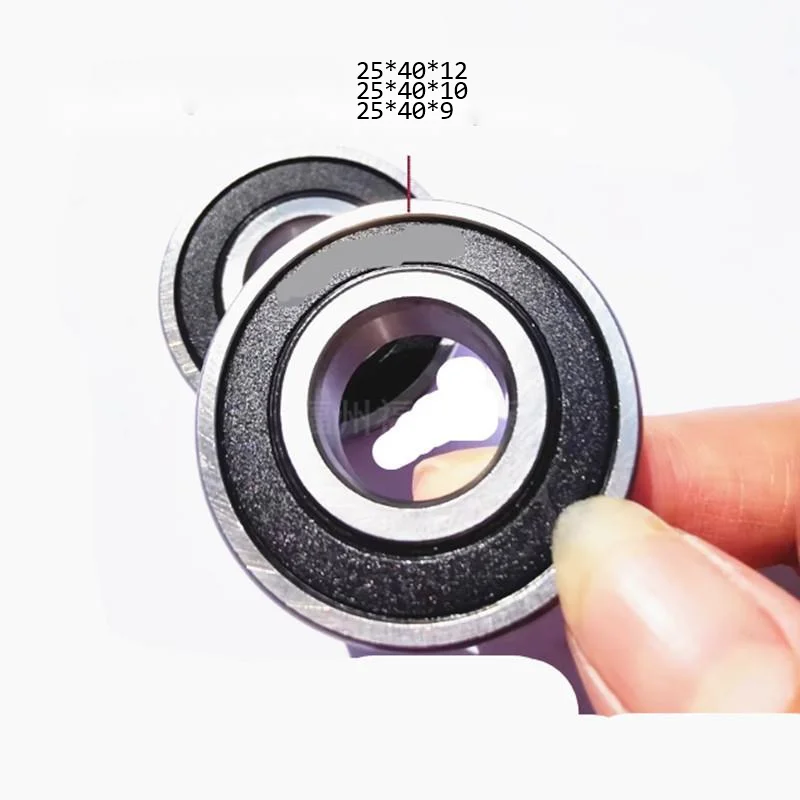 2pcs 25x40x10mm Deep Groove Ball Bearing Metric Size Rolling Bearing 25x40x12 mm Industrial Mechanical Bearings 25x40x9mm