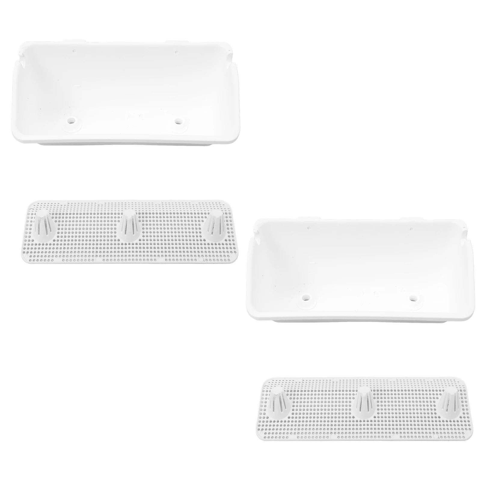 

2 Pcs Wall-mounted Planting Box Hanging Flower Pots Garden Basket. Balcony Planter Plants