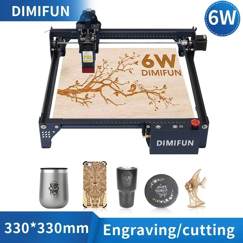 

wifi app 6w 450nm Laser Engraver 40W/80W Laser Engraving Cutting Woodworking Machine for Wood Plastic Stainless steel