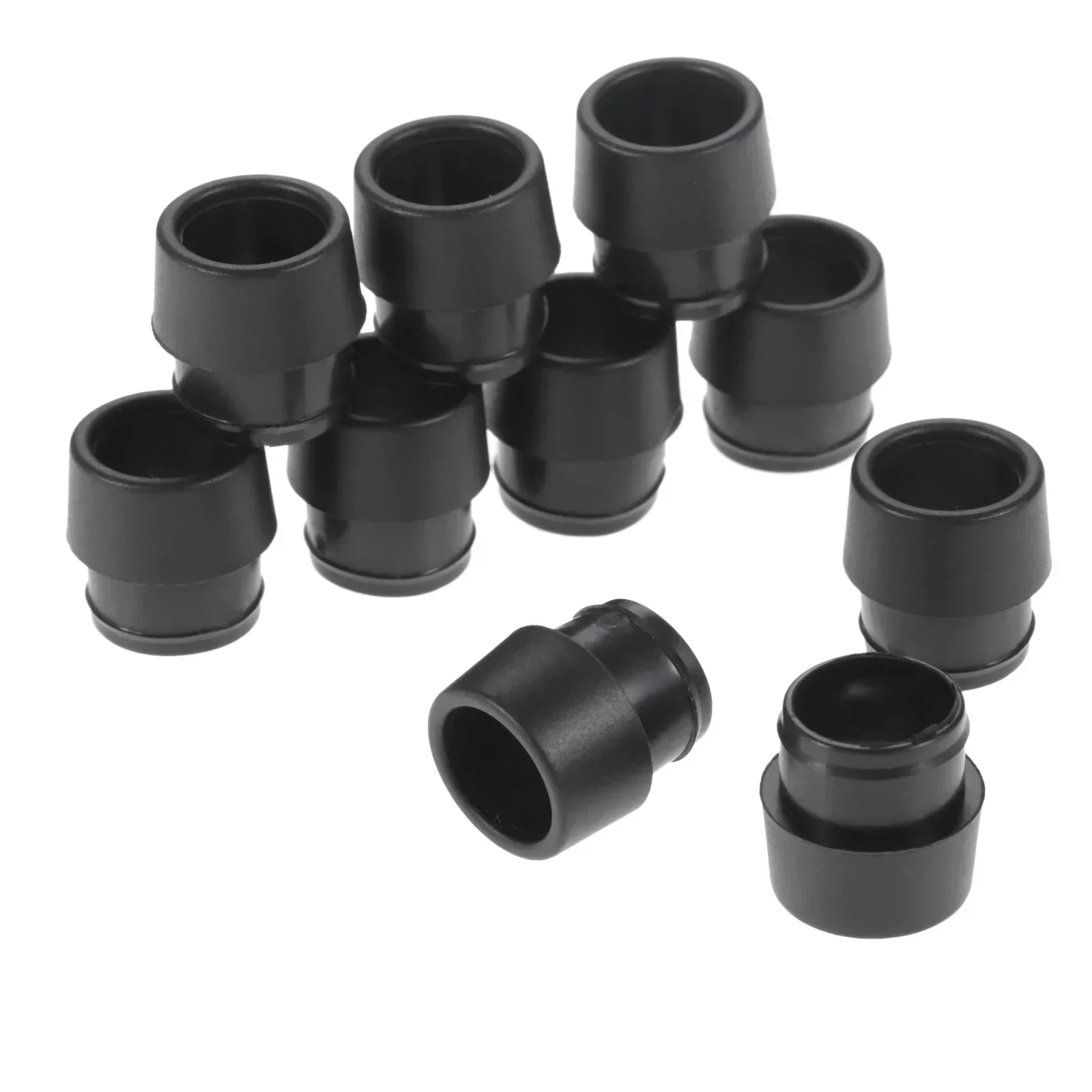 10Pcs Black Soft Plastic Golf Ferrules for G410 G35 Shaft Sleeve Adapter Tip 0.335/0.350/0.370 Golf Club Shafts Accessories
