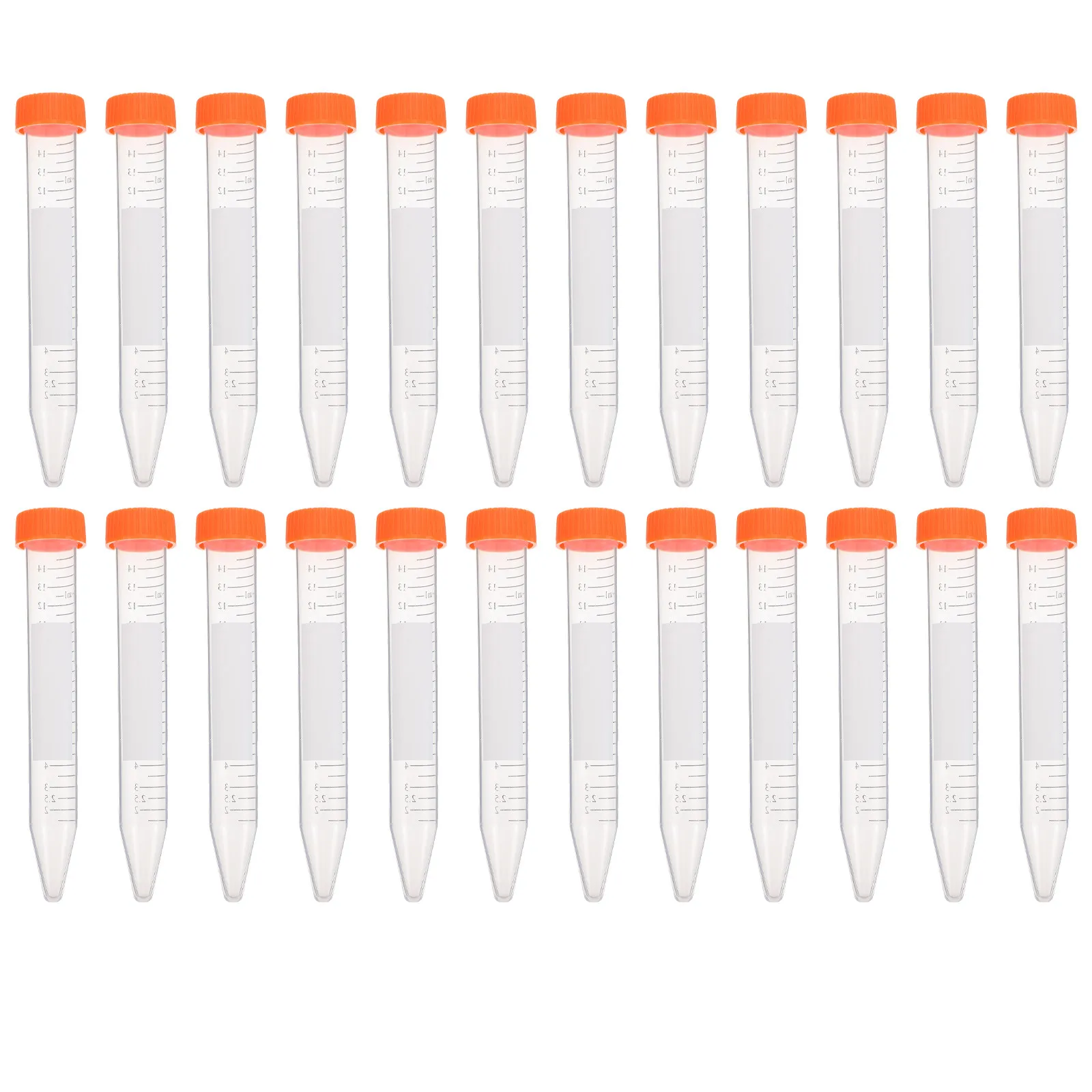 25Pcs 15Ml Plastic Centrifuge Tubes with Screw Caps Ultra Clear Lab Centrifuge Tube for Biochemistry Molecular Biology