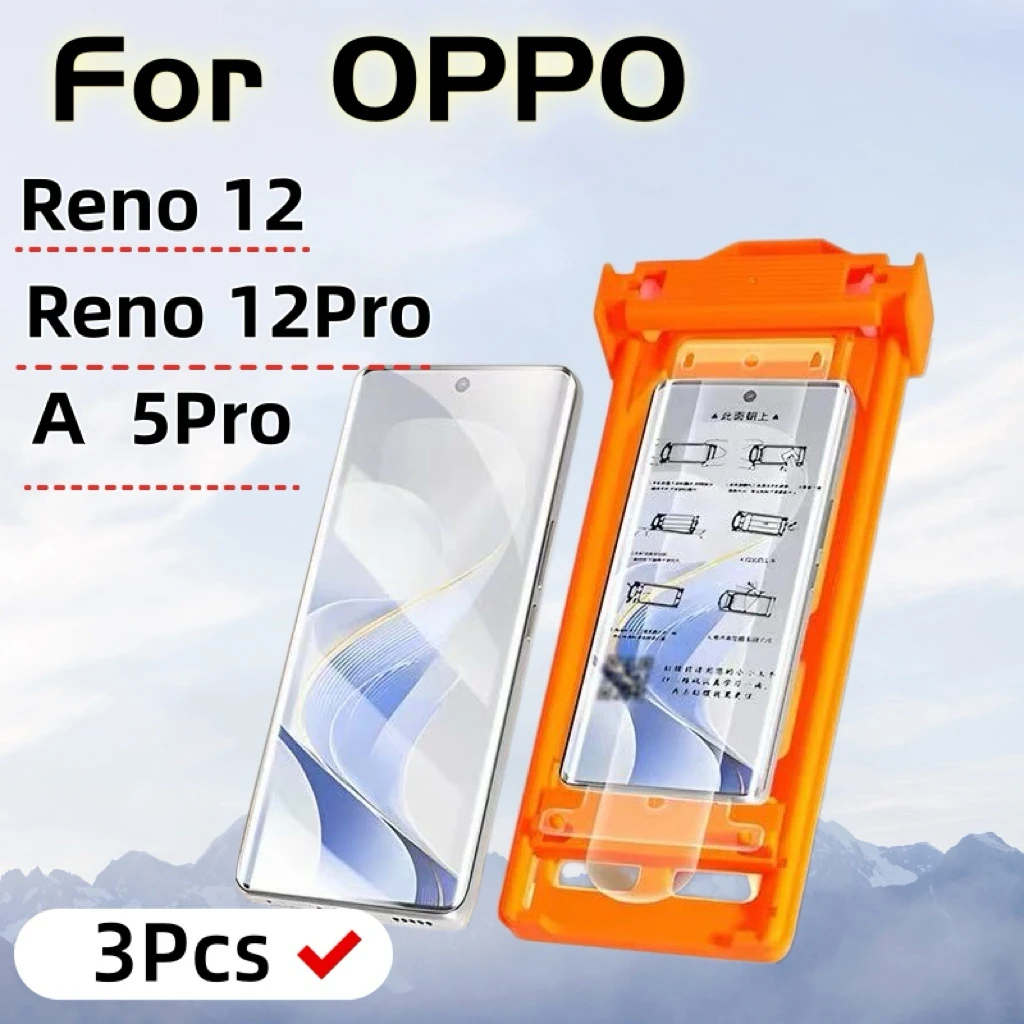 3er-Pack HD-Displayschutzfolie für OPPO Reno12, Reno12 Pro, A5 Pro, Nicht Gehärtetes Glas